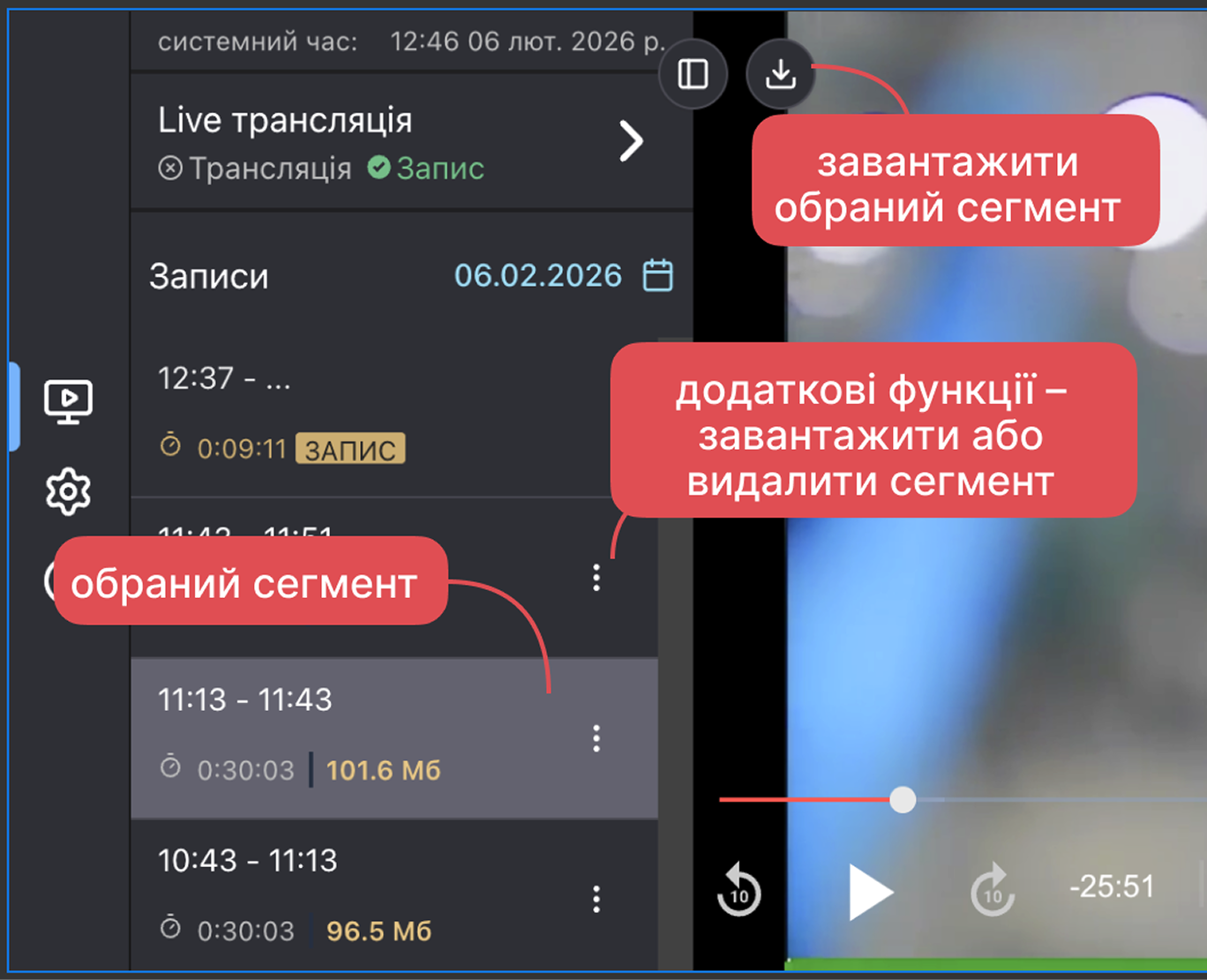 Операції з виділеним фрагментом